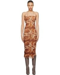 Miaou - Orange Lila Midi Dress - Lyst