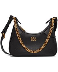 Gucci - Petit sac à bandoulière aphrodite noir à logo gg - Lyst