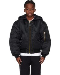 Vetements - キッズ｜ブラック リバーシブル フード ボンバージャケット - Lyst