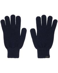 Paul Smith - Navy Patch Gloves - Lyst