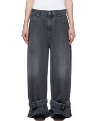 JW Anderson - Buckled Cuff Denim Jeans - Lyst