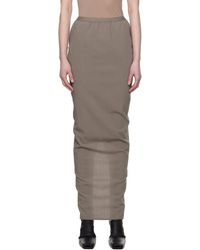 Rick Owens - Hollywood Soft Pillar Maxi Skirt - Lyst