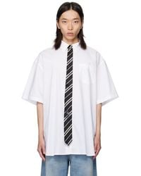 Vetements - Tie Short-Sleeve Shirt - Lyst