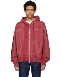 Amiri - Bones Studded Oversized Zip Hoodie - Lyst