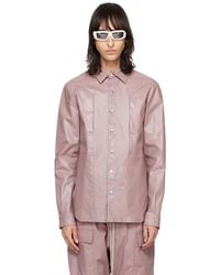 Rick Owens - Pink Fogpocket Denim Shirt - Lyst
