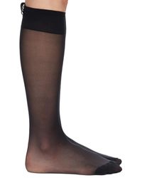 Thom Browne - 4-Bar Sheer Nylon Knee High Socks - Lyst