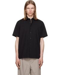 HUGO - Stretch Cotton Logo Patch Shirt - Lyst