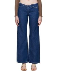 【関税込み】Gimaguas ブルー Luna ジーンズ Luna Trousers Blue - Bottoms - Gimaguas