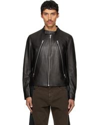 Maison Margiela - 5-Zip Leather Jacket - Lyst