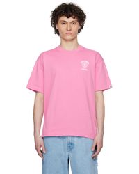 Aape By A Bathing Ape - T-Shirt Rose À Logos Aape Now Et Moonface - Lyst