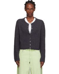 Eckhaus Latta - グレー Yak Snap カーディガン - Lyst