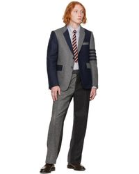 Classic tie Coton Thom Browne pour homme en coloris Gris Homme Accessoires Cravates 