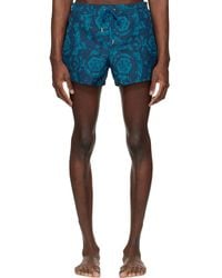 Versace - Baroque Swim Shorts - Lyst