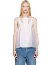 Carven - Pressed Silk Vest Top - Lyst