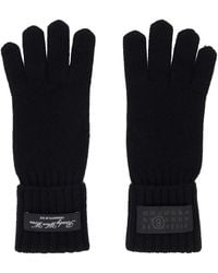 MM6 by Maison Margiela - Wool-Blend Knit Gloves - Lyst