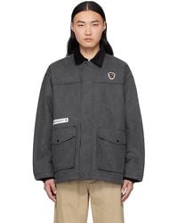 Aape By A Bathing Ape - Moonface Logo Utility Patch Reversible Jacket - Lyst