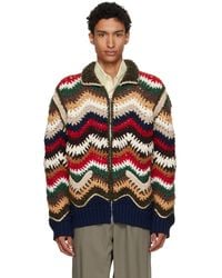 Sacai - Mix Crochet Knit Blouson Jacket - Lyst