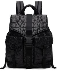 Ganni - Quilted Re-Tech Backpack - Lyst