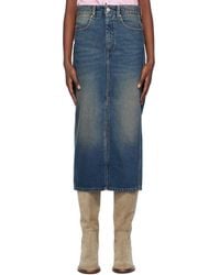 Isabel Marant - Blue Julicia Denim Midi Skirt - Lyst