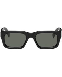 Retrosuperfuture Augusto Rectangular Sunglasses - Black
