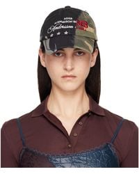 ANDERSSON BELL - Khaki Camouflage Split Paneled Cap - Lyst