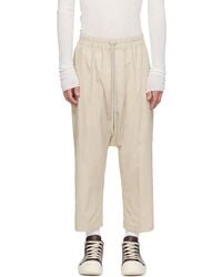 Rick Owens - Temple Drawstring Cropped Trousers - Lyst
