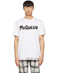 Alexander McQueen - White Cotton T-shirt - Lyst