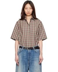 Acne Studios - Check Button-Up Shirt - Lyst