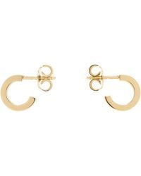 MM6 by Maison Martin Margiela - Numeric Minimal Signature Hoop Earrings - Lyst