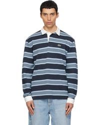 Lacoste - Relaxed Fit Striped Piqué Rugby Polo - Lyst