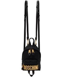 Moschino - Mini sac à dos matelassé noir - Lyst