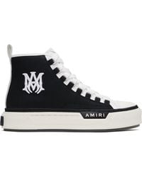 Amiri - Court Logo-print Canvas High-top Trainers - Lyst