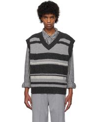 C2H4 - Hollow Out V-Neck Knit Vest - Lyst
