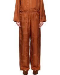 TOTEME - Monogram Silk Pj Lounge Pants - Lyst