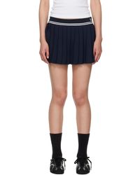 Sporty & Rich - 'Src' Logo Abigail Miniskirt - Lyst