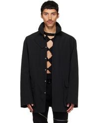 Rick Owens - Tower Collared Mac Jacket - Lyst