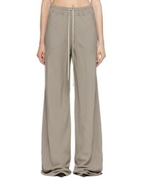 Rick Owens - Taupe Tower Drawstring Bias Trousers - Lyst
