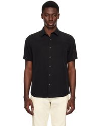 Theory - Chemise irving noire - Lyst