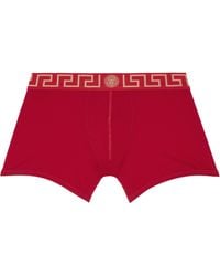 Versace - Cotton-Jersey Long Boxer Briefs - Lyst