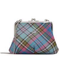 メンズ Vivienne Westwood マルチカラー Granny Frame バッグ ブルー