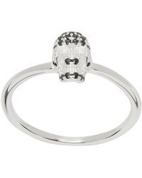Stolen Girlfriends Club - Ssense Exclusive Dusted Skull Ring - Lyst