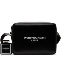 WOOYOUNGMI - Mini sac noir à étiquette et ferrure à logo carrées - Lyst
