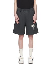Palm Angels - Gray 'the Palm' Shorts - Lyst