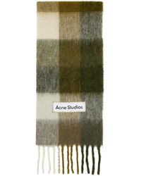Acne Studios - Vally Checked Alpaca-blend Scarf - Lyst