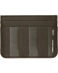 Ami Paris - Khaki Leather Midi Card Holder - Lyst