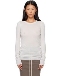 Rick Owens - Off- Tower Basic Ls T-Shirt - Lyst