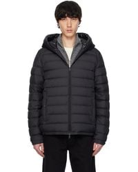 Moncler - ブラック Chevrerie フード付き ショート ダウンジャケット - Lyst
