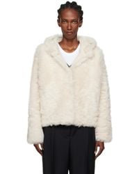 Yves Salomon - Off- Short Hooded Shearling Jacket - Lyst