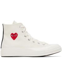 COMME DES GARÇONS PLAY - Off- Converse Edition Chuck 70 Og Single Heart Sneakers - Lyst