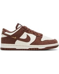 Nike - Baskets Basses Dunk Bourgogne Et Blanc - Lyst